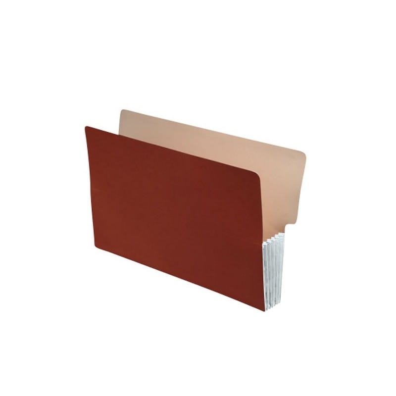 Shelf Tab Expansion Pockets, Frosty White Tyvek Gussets, Legal Size, 5-1/4" Expansion (Carton of 100)