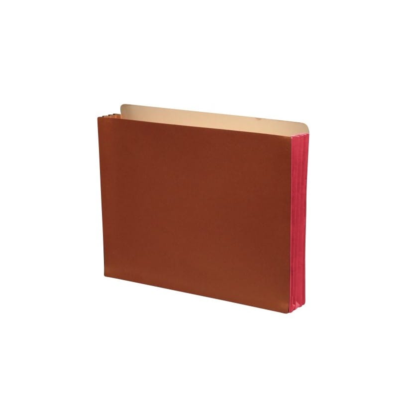 TOP TAB Expansion Pockets, Full Height Dusty Rose Tyvek Gussets, Letter Size, 5-1/4" Expansion (Carton of 100) - Image 2