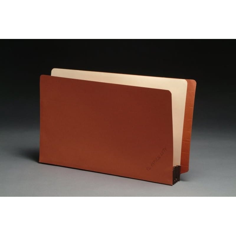 Lip Style END TAB Expansion Pockets, Assorted Tyvek Gussets, Legal Size, 1-3/4" Expansion (Carton of 100)
