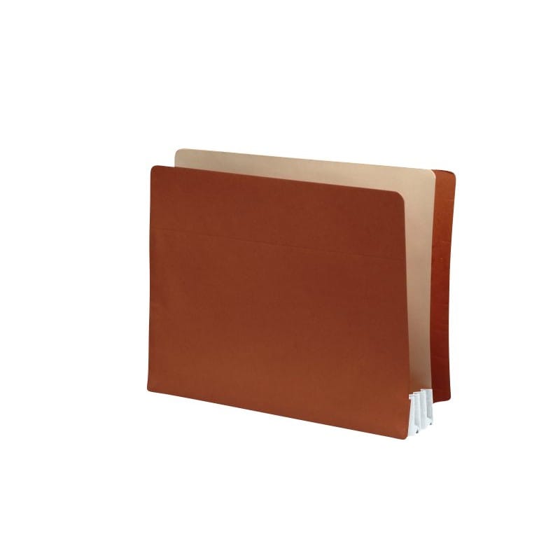 Lip Style END TAB Expansion Pockets, Frosty White Tyvek Gussets, Letter Size, 3-1/2" Expansion (Carton of 100)