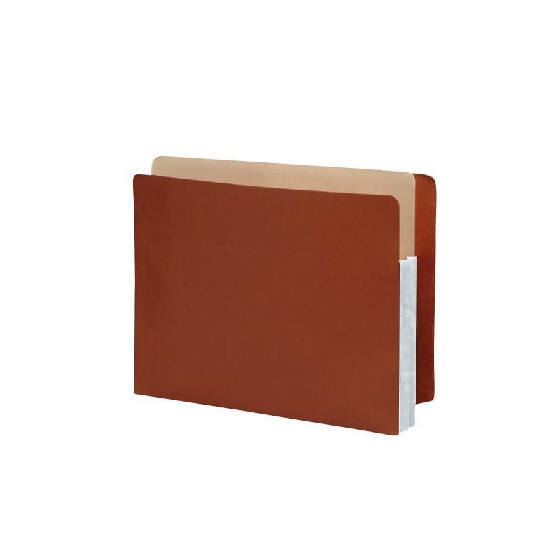 Premium Full END TAB Expansion Pockets, Frosty White Tyvek Gussets, Letter Size, 3-1/2" Expansion (Carton of 100)