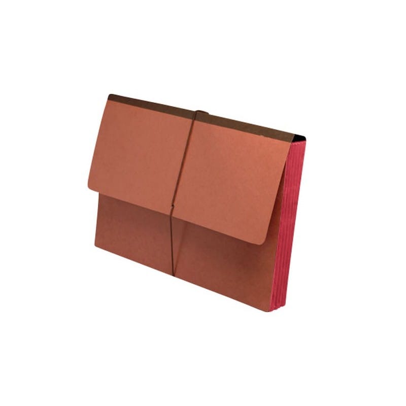 TOP TAB Expansion Wallets, Dusty Rose Tyvek Gussets, Legal Size, 1-3/4" Expansion (Carton of 100) - Image 2