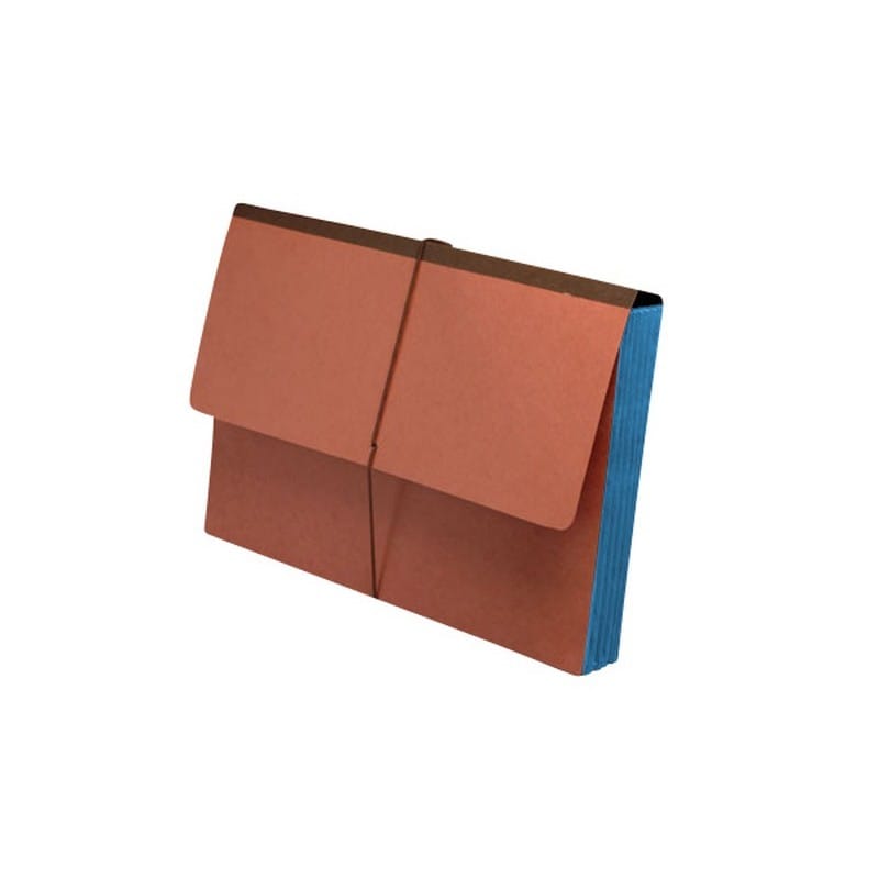TOP TAB Expansion Wallets, Cerulean Blue Tyvek Gussets, Legal Size, 1-3/4" Expansion (Carton of 100) - Image 2