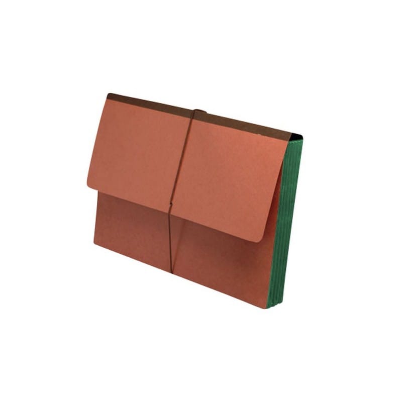 TOP TAB Expansion Wallets, Spring Green Tyvek Gussets, Legal Size, 3-1/2" Expansion (Carton of 100)