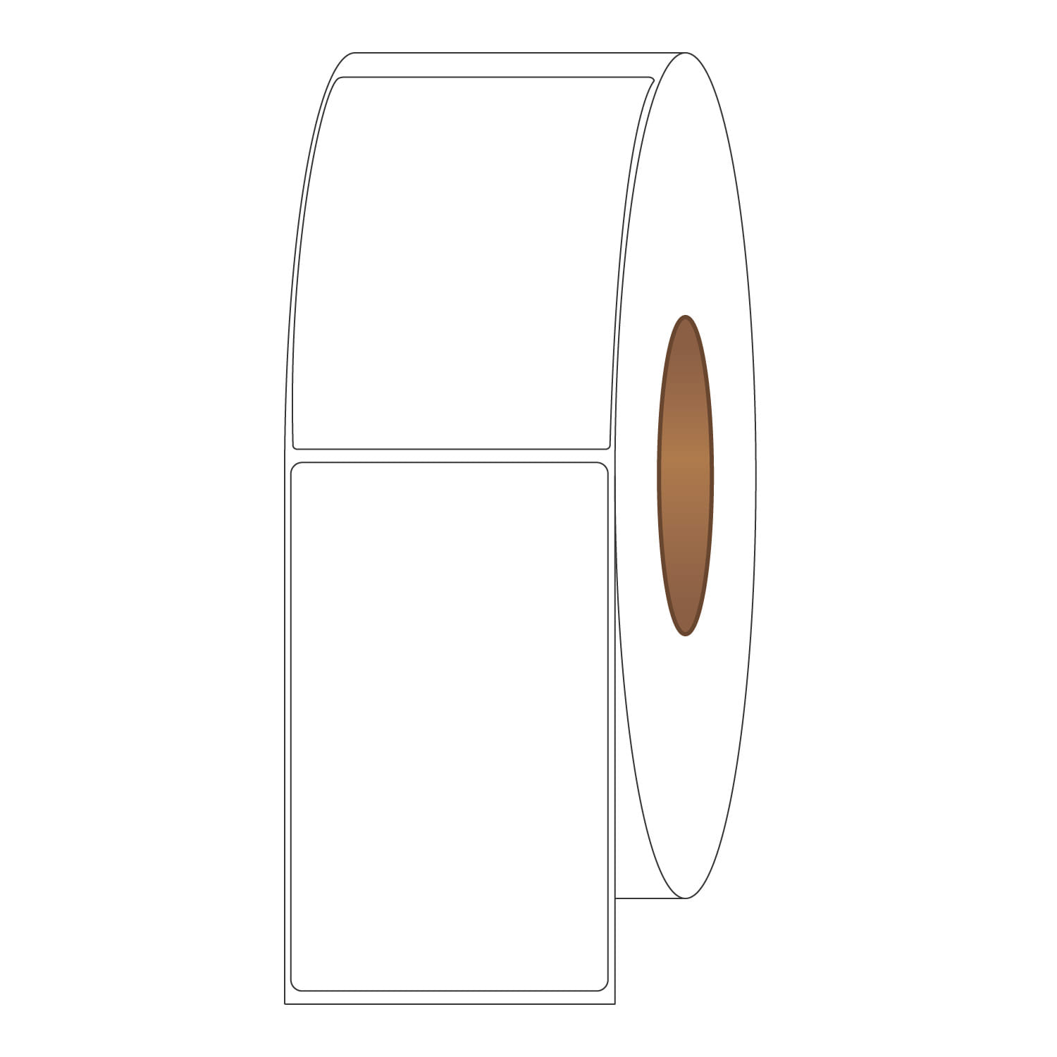 3" x 5" General Use Labels, Non-Perf Thermal Transfer Labels, 1250 per roll (6 Rolls per Carton) - Image 2