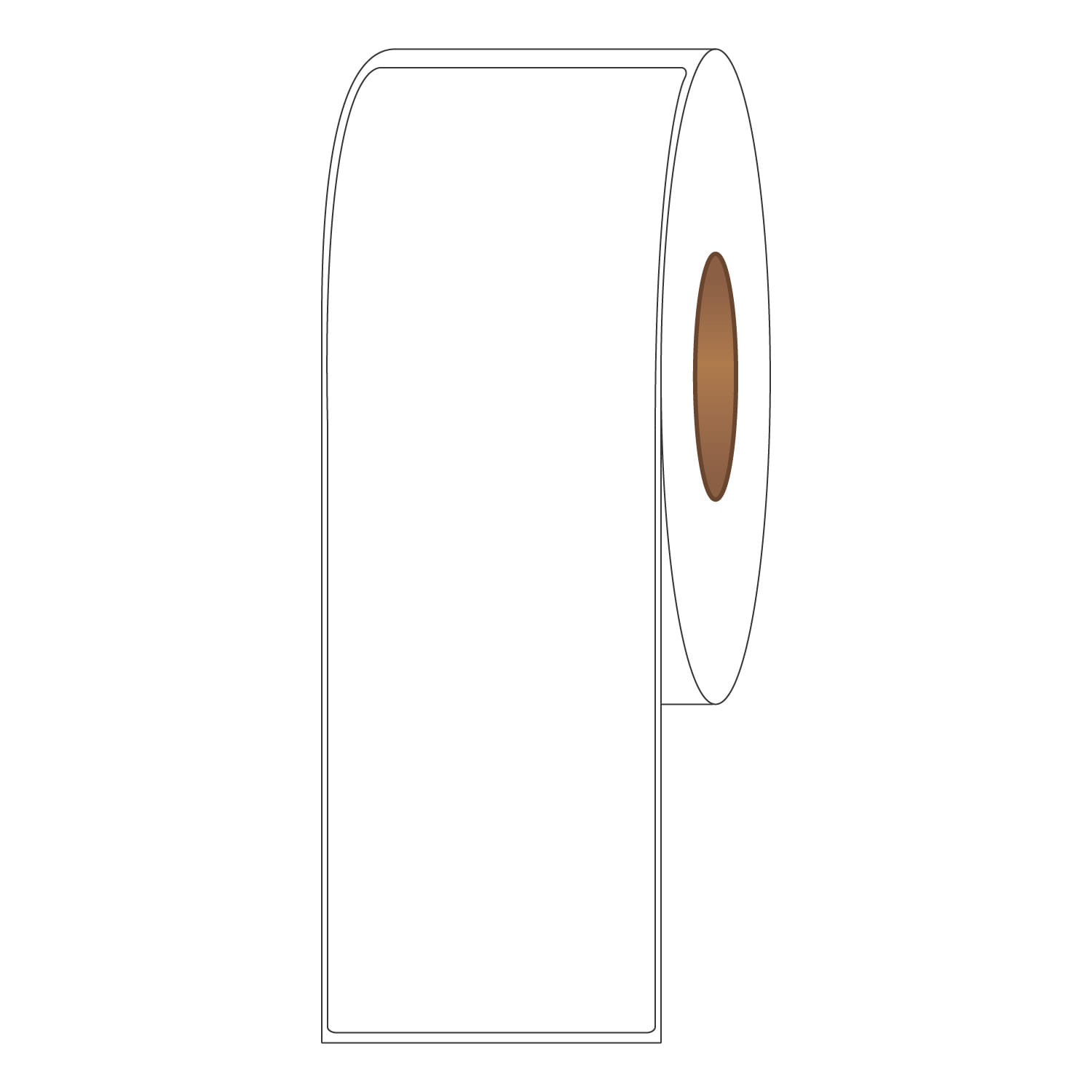 4" x 13" General Use Labels, Non-Perf Thermal Transfer Labels, 475 per roll (4 Rolls per Carton) - Image 2
