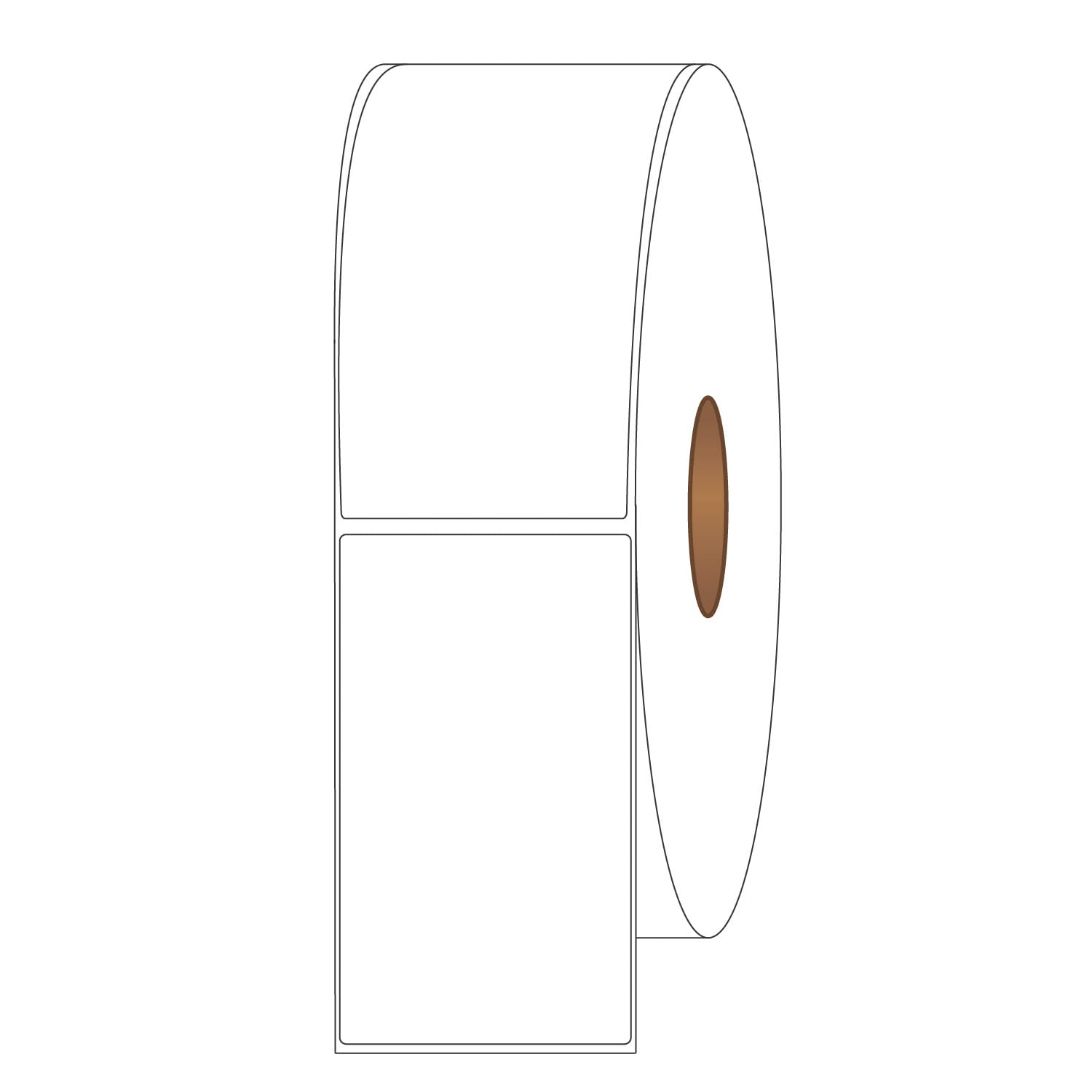 4" x 6" General Use Labels, Non-Perf Thermal Transfer Labels for Automotive Applications , 2800 per roll (2 Rolls per Carton) - Image 2