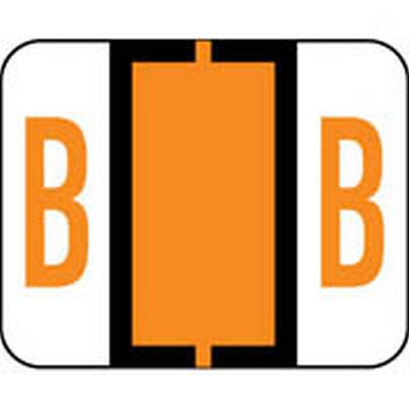 Smead Compatible "B" Labels, Polylaminated Stock, 1" X 1-1/4" Individual Letters - Roll of 500