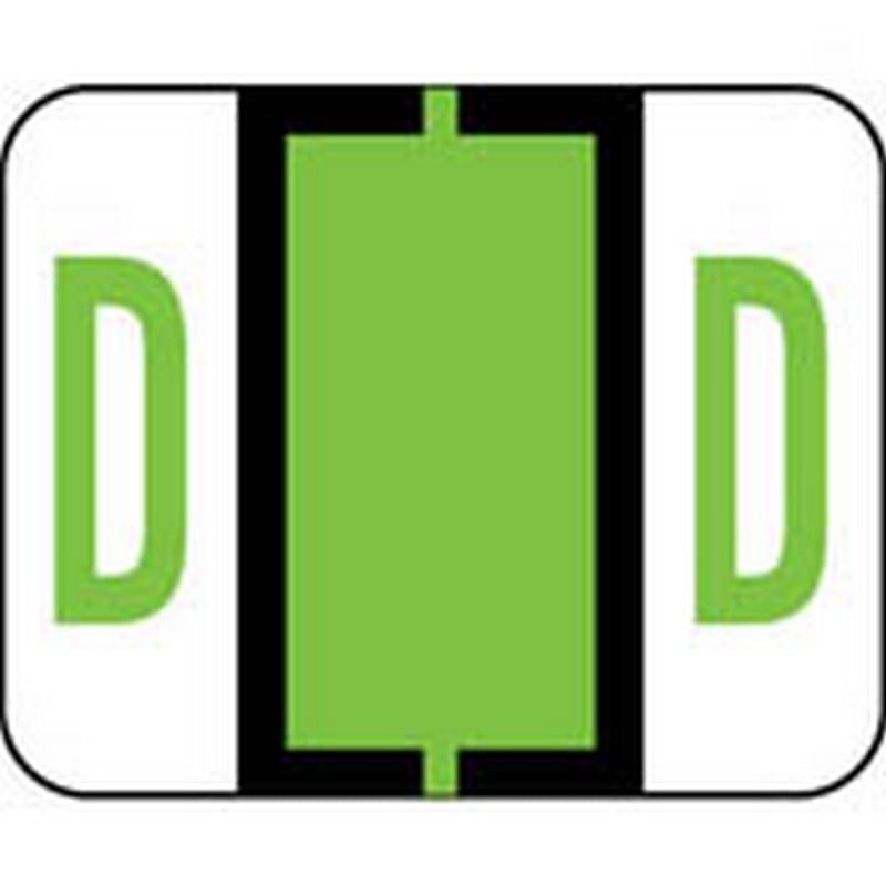 Smead Compatible "D" Labels, Polylaminated Stock, 1" X 1-1/4" Individual Letters - Roll of 500