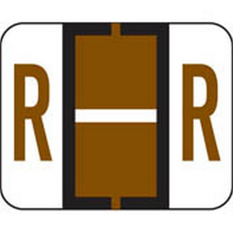 Smead Compatible "R" Labels, Polylaminated Stock, 1" X 1-1/4" Individual Letters - Roll of 500