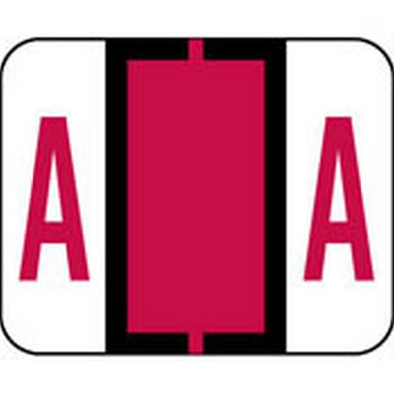 Smead Compatible "A" Labels, Polylaminated Stock, 1" X 1-1/4" Individual Letters - Pack of 120