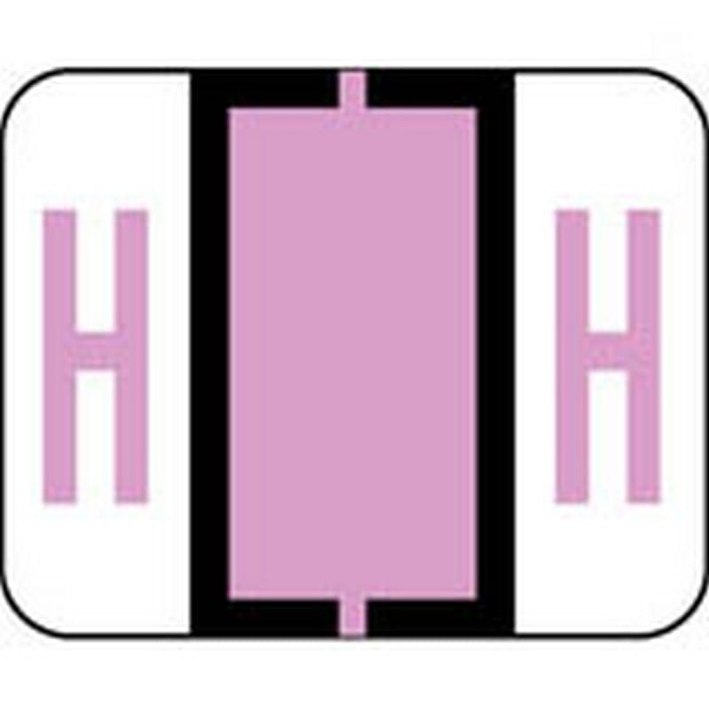Smead Compatible "H" Labels, Polylaminated Stock, 1" X 1-1/4" Individual Letters - Pack of 120