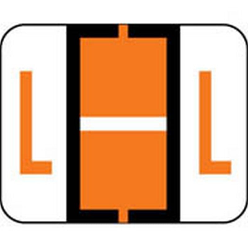 Smead Compatible "L" Labels, Polylaminated Stock, 1" X 1-1/4" Individual Letters - Pack of 120