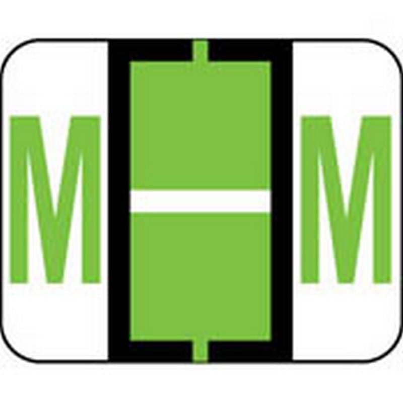 Smead Compatible "M" Labels, Polylaminated Stock, 1" X 1-1/4" Individual Letters - Pack of 120