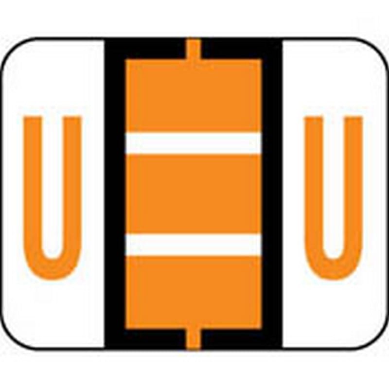 Smead Compatible "U" Labels, Polylaminated Stock, 1" X 1-1/4" Individual Letters - Pack of 120