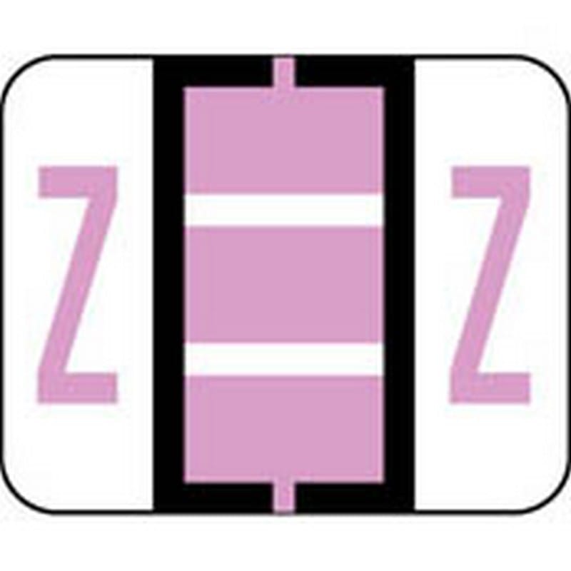 Smead Compatible "Z" Labels, Polylaminated Stock, 1" X 1-1/4" Individual Letters - Pack of 120