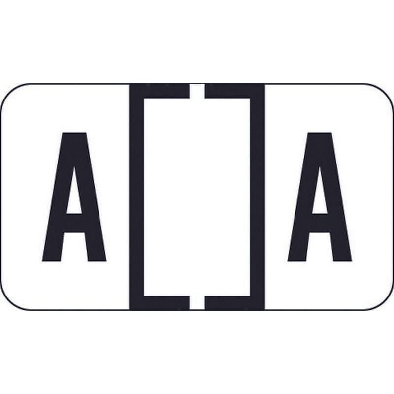 Traco Compatible "A" Labels, Polylaminated Stock, 15/16 " X 1-5/8" Individual Letters - Roll of 500