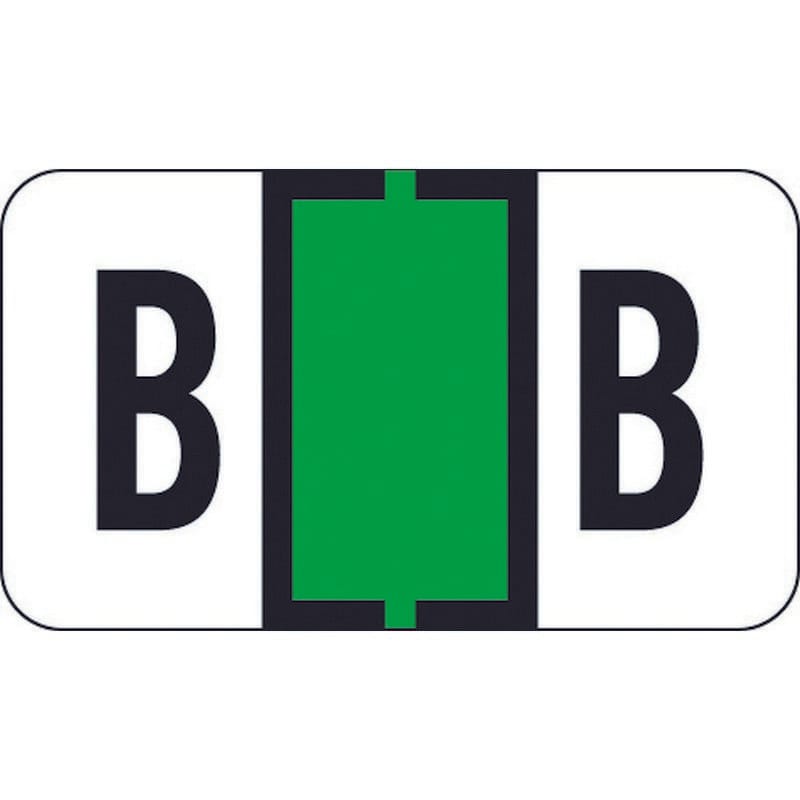 Traco Compatible "B" Labels, Polylaminated Stock, 15/16 " X 1-5/8" Individual Letters - Roll of 500