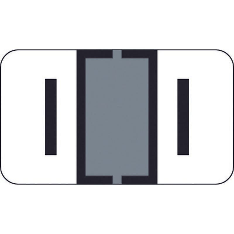 Traco Compatible "I" Labels, Polylaminated Stock, 15/16 " X 1-5/8" Individual Letters - Roll of 500