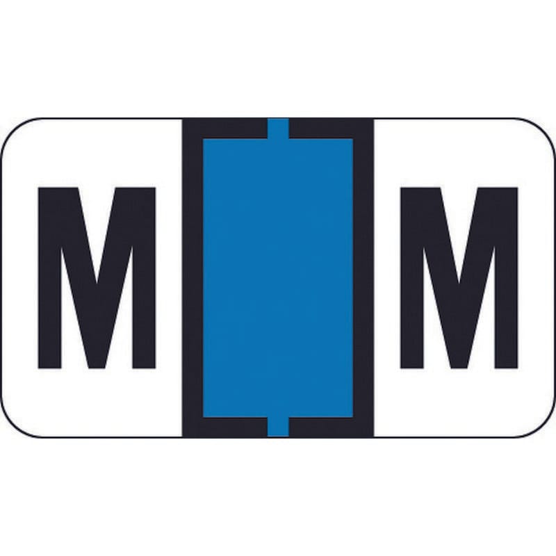 Traco Compatible "M" Labels, Polylaminated Stock, 15/16 " X 1-5/8" Individual Letters - Roll of 500