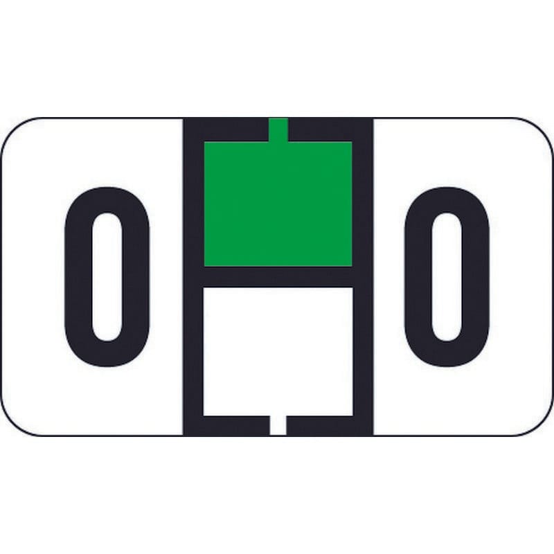 Traco Compatible "O" Labels, Polylaminated Stock, 15/16 " X 1-5/8" Individual Letters - Roll of 500