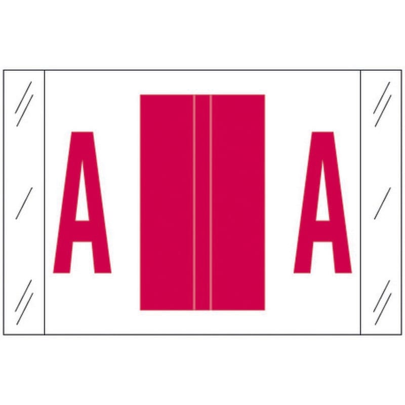 Tabbies Compatible "A" Labels, Polylaminated 100# Stock, 1 " X 1-1/2" Individual Letters - Roll of 500
