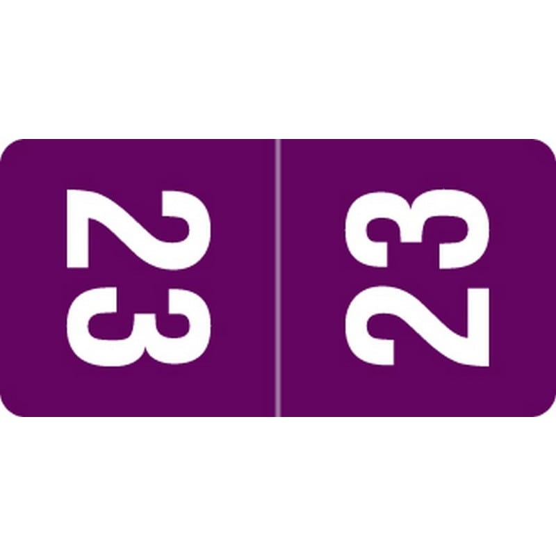 Smead Compatible "2023" Yearband Labels, Laminated Stock 1" x 1/2" - 500 per Roll