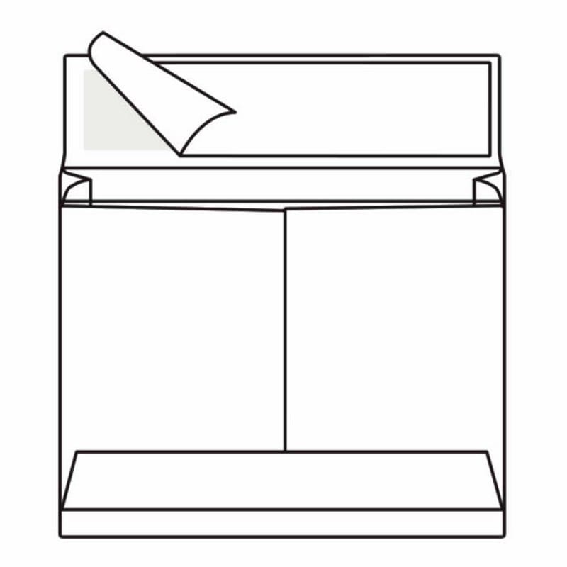 Open Side Expansion Tyvek Booklet Envelopes, 10" x 13", 18#, White, Water and Burst Resistant, Pressure Sensitive Seal