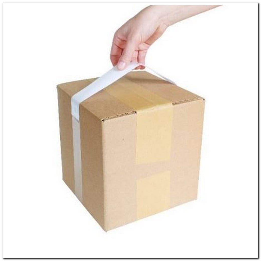 1-3/8" x 17" Tape Handles - Plain White, 15lb. Carry Weight Capacity (2000 per Case)