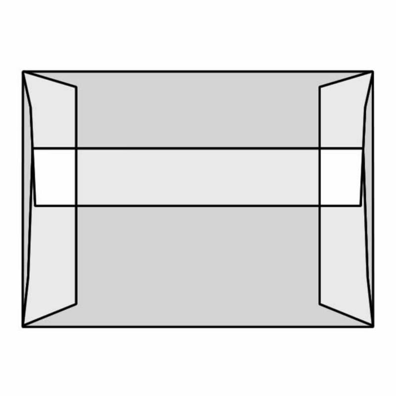 #A-2 Announcement Envelopes, 4-3/8" x 5-3/4", 30#, White Translucent, Acid Free, Side Seams, Square Flaps (Box of 500)