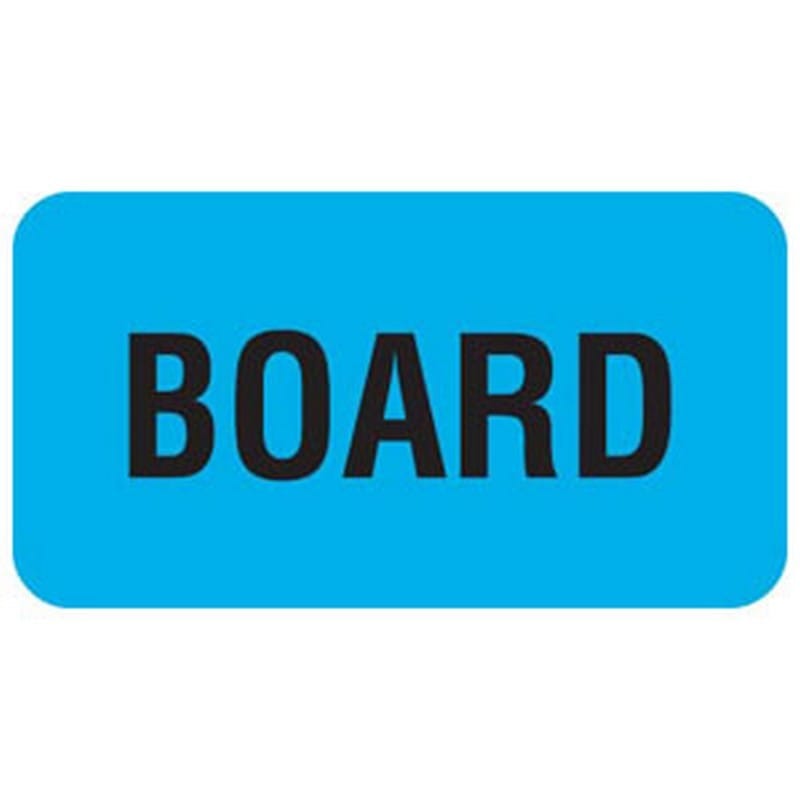 Board 1-5/8" x 7/8" Lt Blue Label (Roll of 560) - Image 2