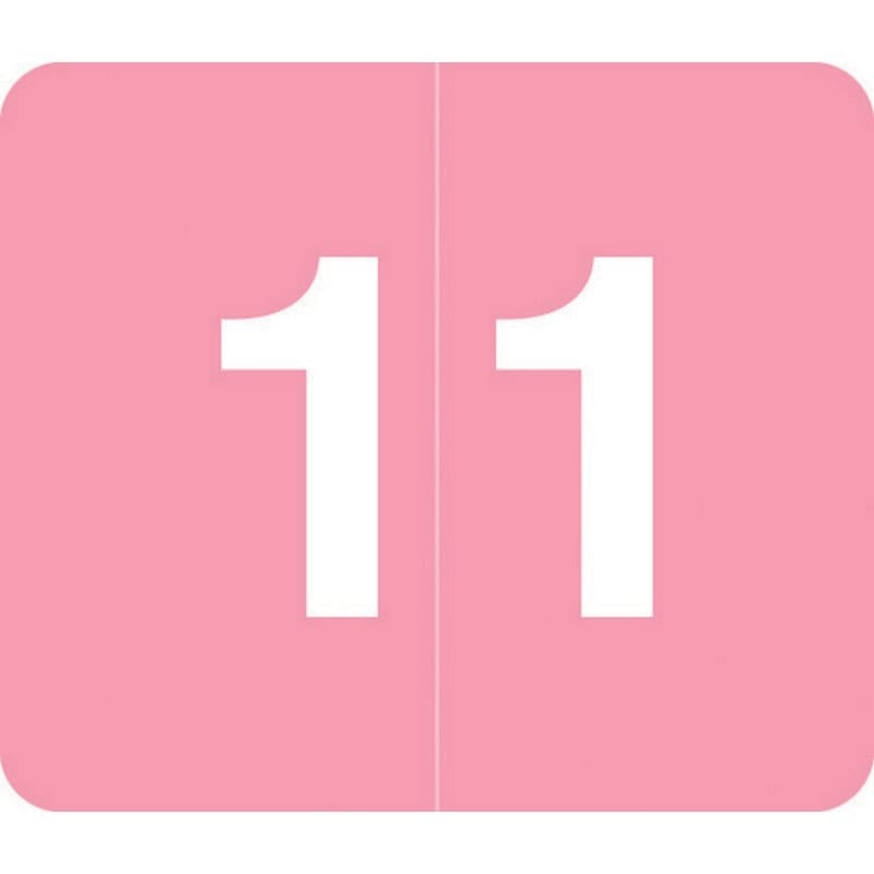Barkley VA Hospital Compatible Numeric "1" Labels, Laminated Stock, 1/2" X 1" Individual Numbers - Roll of 1000