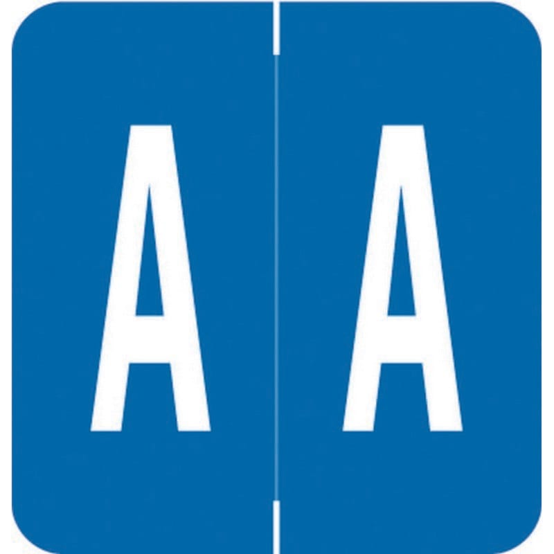 VRE/GBS Compatible "A" Labels, Polylaminated Stock, 1.3 " X 1-1/4" Individual Letters - Rolls of 250