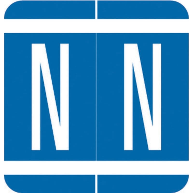 VRE/GBS Compatible "N" Labels, Polylaminated Stock, 1.3 " X 1-1/4" Individual Letters - Rolls of 250