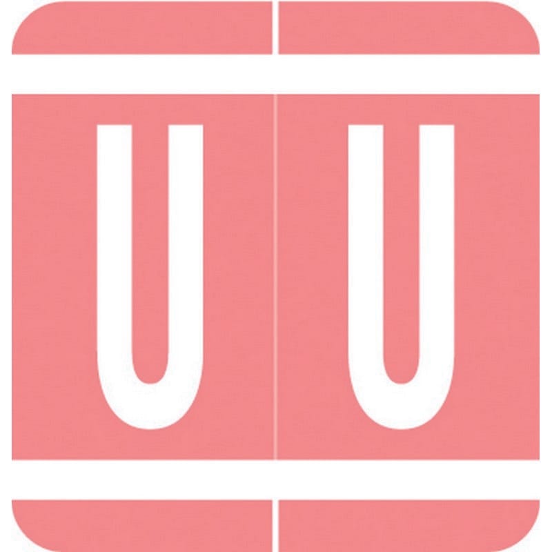 VRE/GBS Compatible "U" Labels, Polylaminated Stock, 1.3 " X 1-1/4" Individual Letters - Rolls of 250