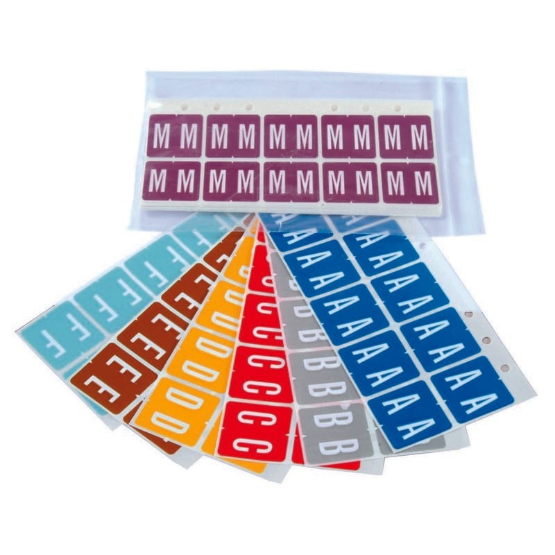 VRE/GBS Compatible "A-Z, plus Mc" Labels, Polylaminated Stock, 1.3 " X 1-1/4" Refill Kit - 1,010 assorted labels