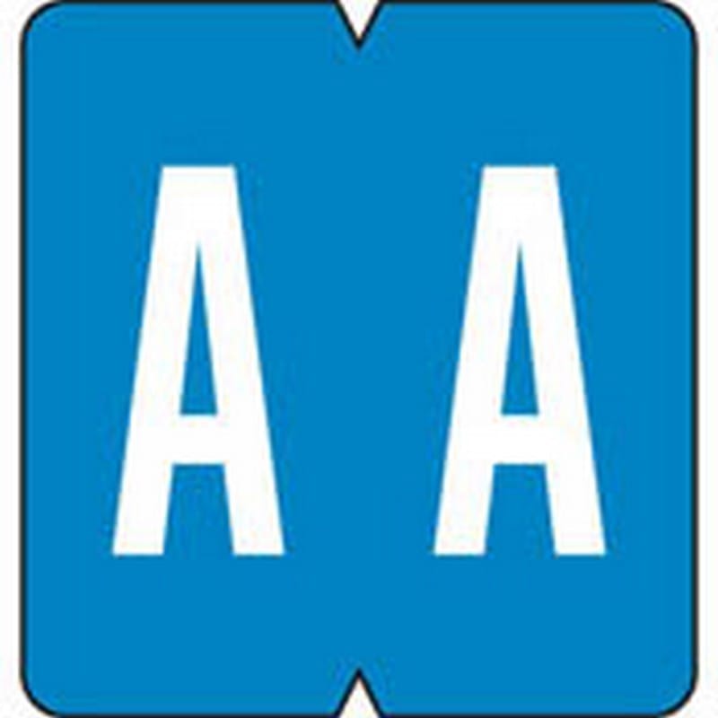 VRE/GBS Compatible "A" Labels, Polylaminated Stock, 1.3 " X 1-1/4" Individual Letters - 200 Per Pack