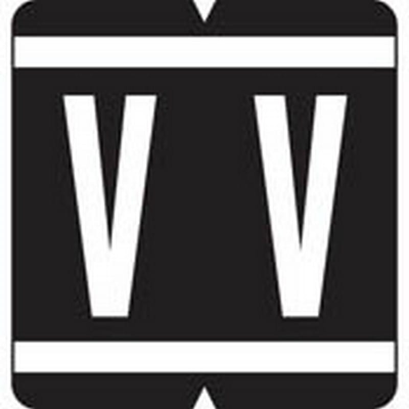 VRE/GBS Compatible "V" Labels, Polylaminated Stock, 1.3 " X 1-1/4" Individual Letters - 200 Per Pack