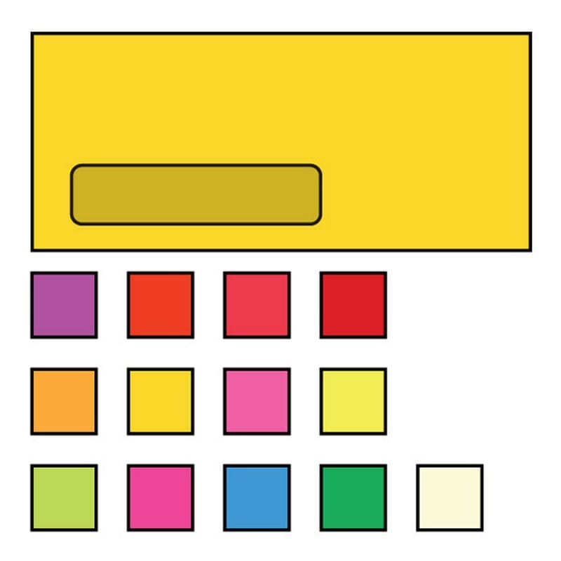 #10 Poly Window Business Envelopes, 4-1/8" x 9-1/2", 24#, Recycled, Brightly, Acid Free, Diagonal Seam (Box of 500) - Image 2