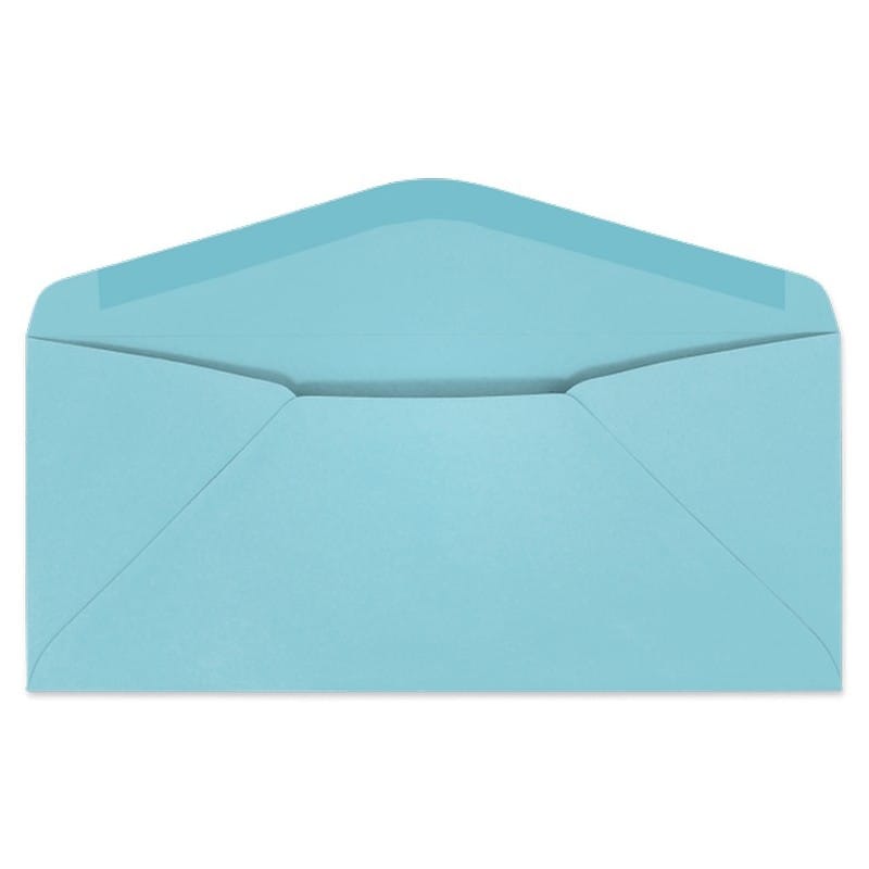 #10 Digi-Clear Window Envelopes, 4-1/8" x 9-1/2", 24#, Pastel, Blue, A-Style Window, Vellum Finish (Box of 500) - Image 2