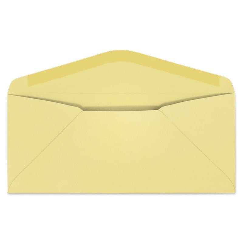 #10 Digi-Clear Window Envelopes, 4-1/8" x 9-1/2", 24#, Pastel, Canary, A-Style Window, Vellum Finish (Box of 500) - Image 2