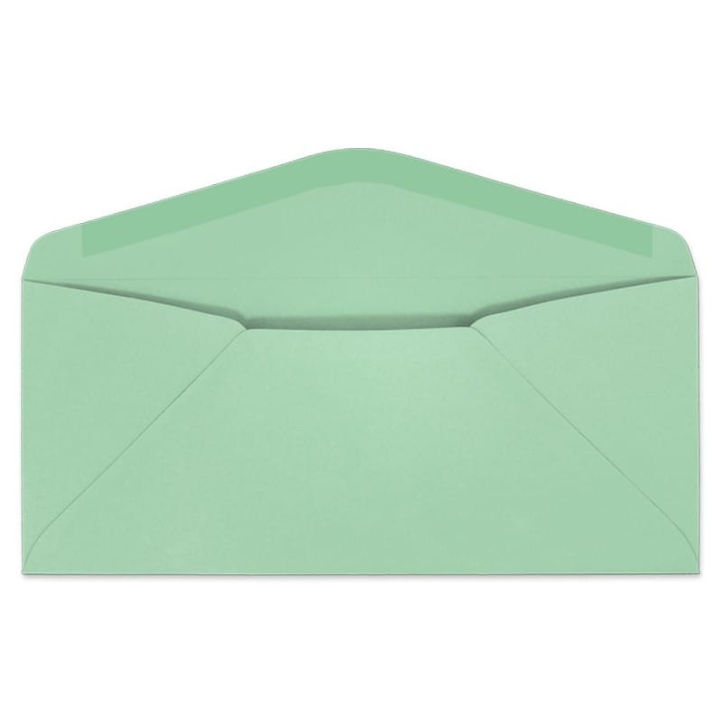 #10 Digi-Clear Window Envelopes, 4-1/8" x 9-1/2", 24#, Pastel, Green, A-Style Window, Vellum Finish (Box of 500) - Image 2