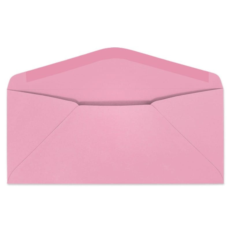 #10 Digi-Clear Window Envelopes, 4-1/8" x 9-1/2", 24#, Pastel, Pink, A-Style Window, Vellum Finish (Box of 500) - Image 2
