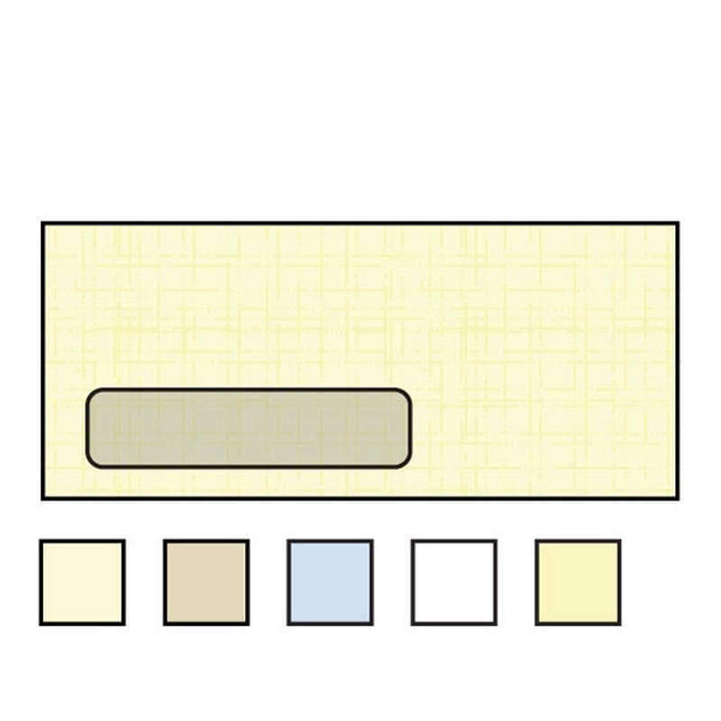 #10 Cellophane Window Envelopes, 4-1/8" x 9-1/2", 24#, Recycled, Natural, Acid Free, Linen Finish (Box of 500) - Image 2