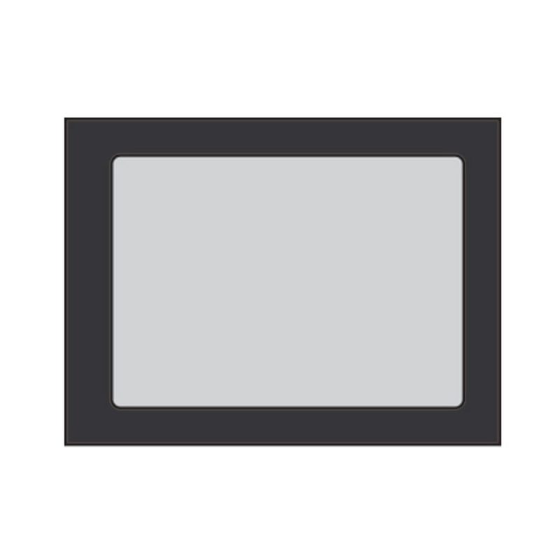 Poly Window Open Side Booklet Envelopes, 6" x 9", 24#, Showcase Window, Flood Coated Black Ink, Side Seams (Box of 500)