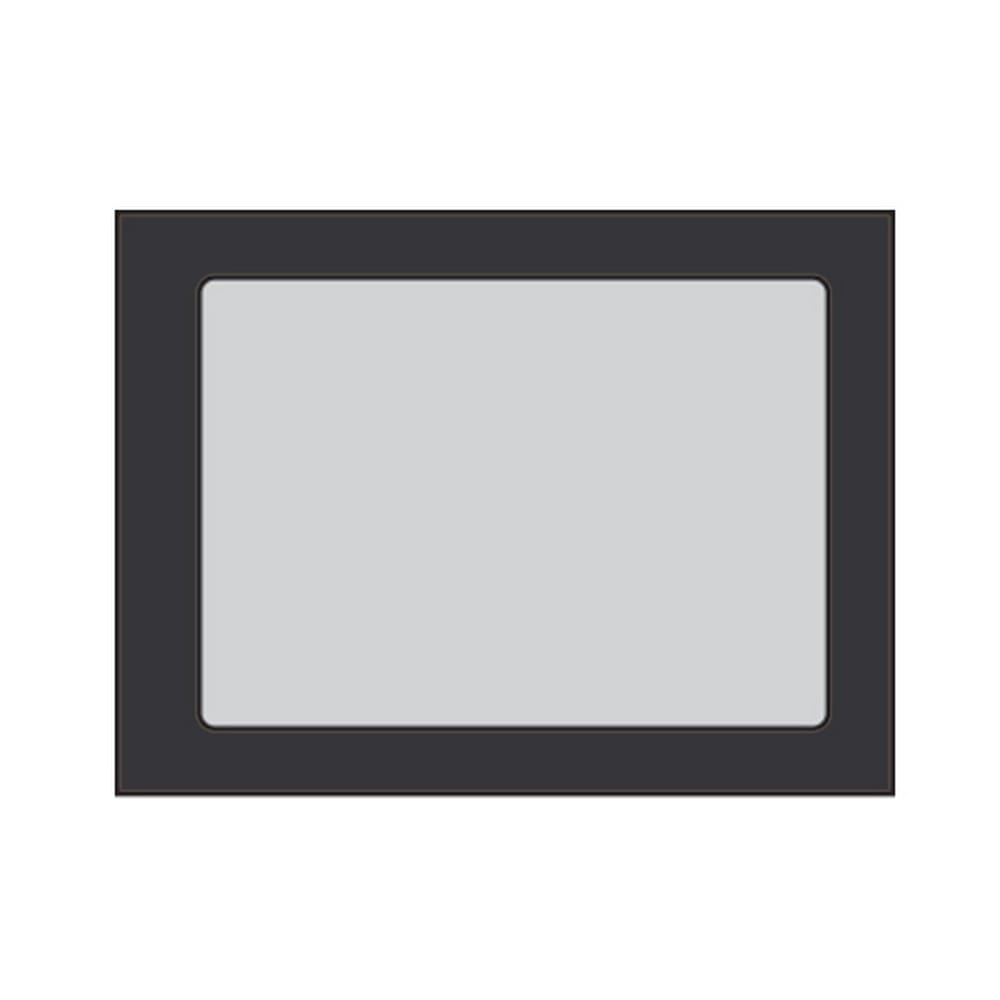 Poly Window Open Side Booklet Envelopes, 6" x 9", 24#, Showcase Window, Flood Coated Black Ink, Side Seams (Box of 500)