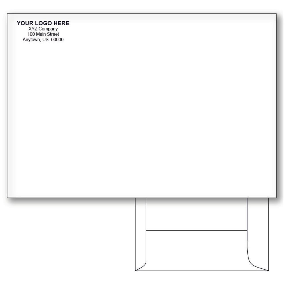 Custom Printed 6-1/2" x 9-1/2" Catalog Envelopes, White Wove, 24 lb, Standard Flap (Box of 500) - Image 2