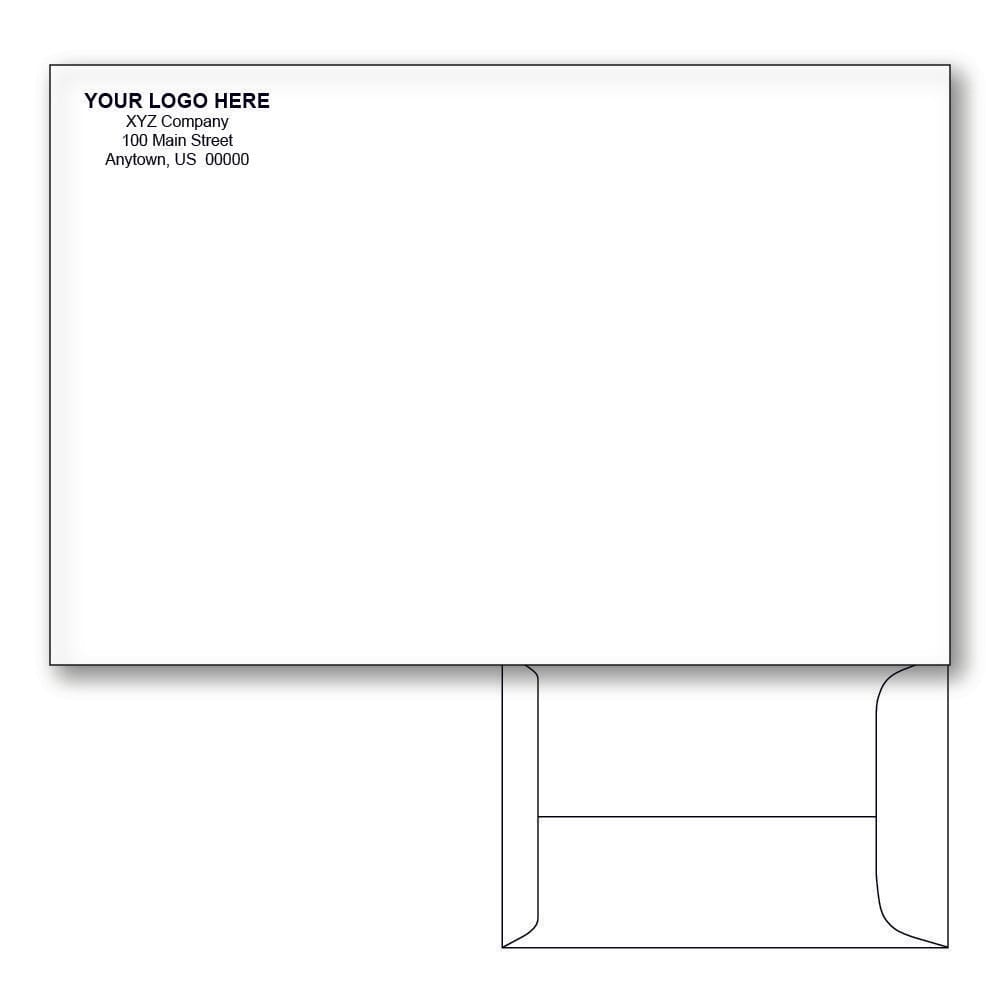 Custom Printed 6" x 9" Catalog Envelopes, White Wove, 24 lb, Standard Flap (Box of 500) - Image 2