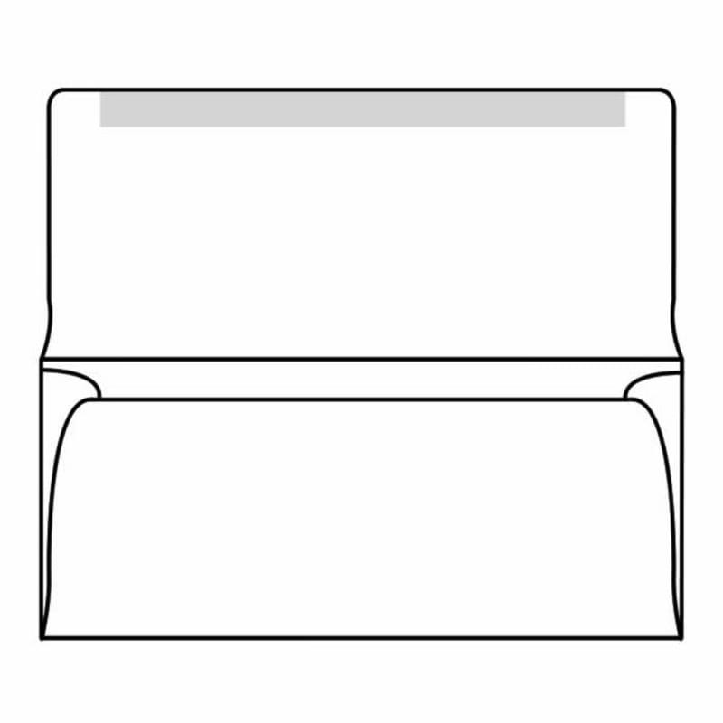 #6-1/4 Collection/Remittance Envelopes, 3-1/2" x 6-1/4" 24# Recycled White, Open Side, Flaps Extended (Box of 500) - Image 2