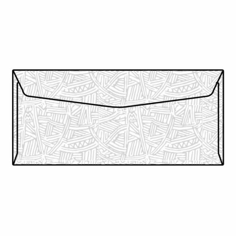#10 Regular Business Envelopes, 4-1/8" x 9-1/2", 24#, White, Side Seams, Wesco Inside Tint (Box of 500) - Image 2